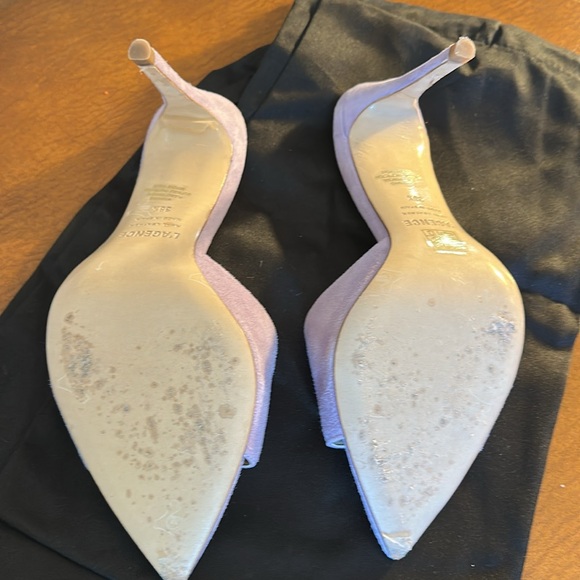 L'AGENCE Women's Blue Slide Sandals - Picture 5 of 6